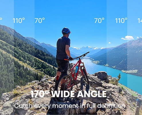 Wide-angle action camera