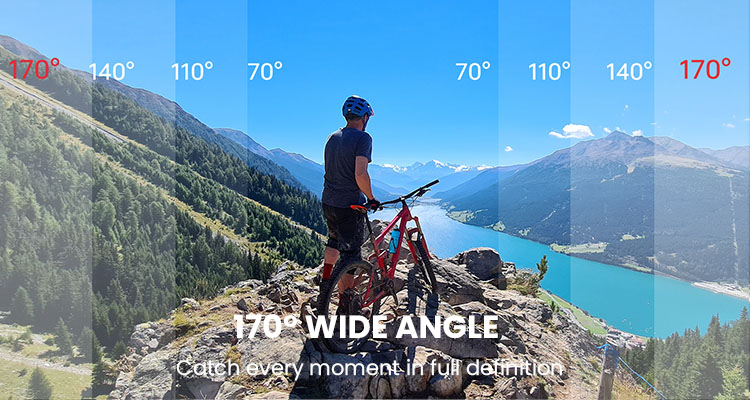 Wide-angle action camera